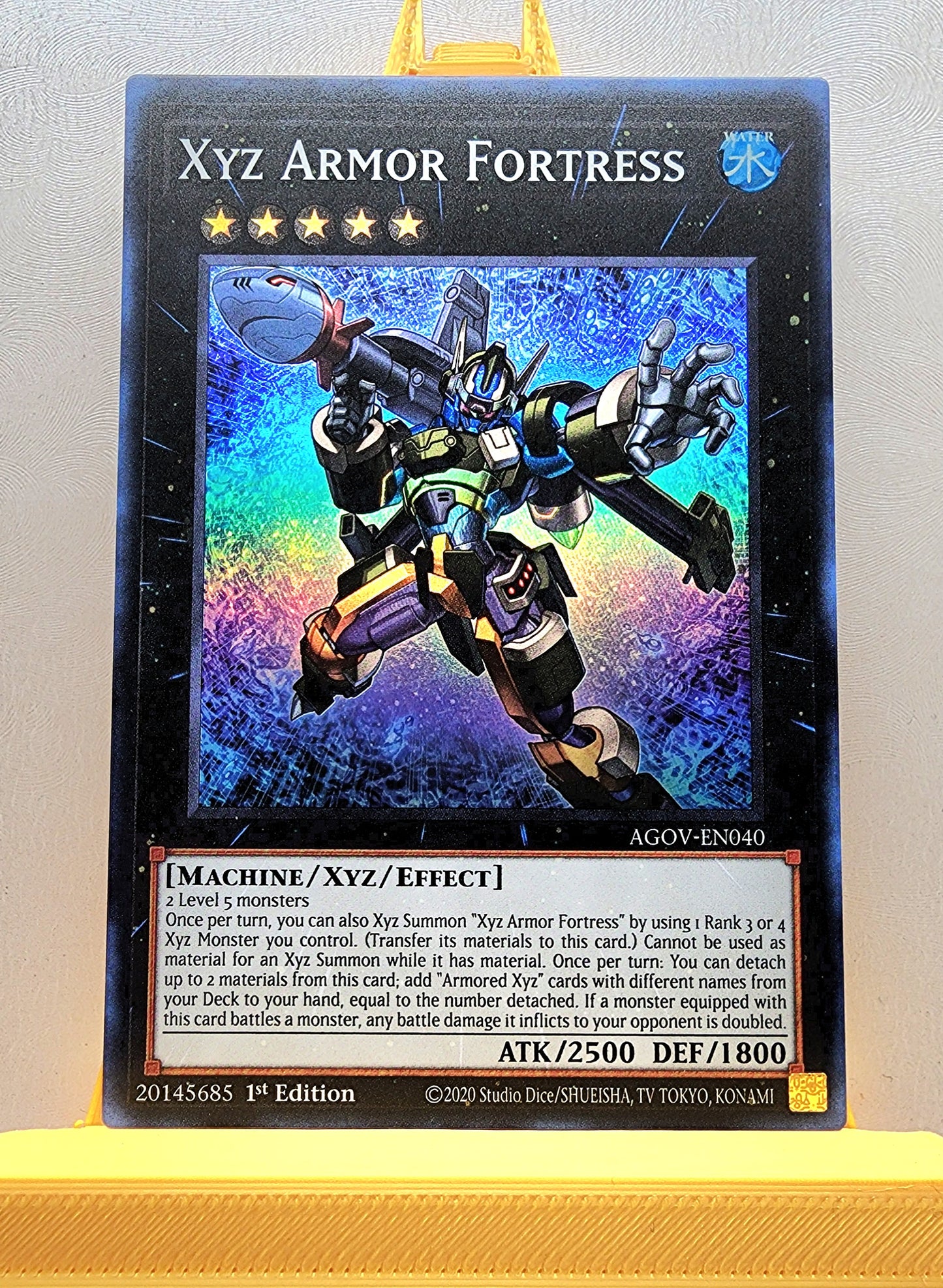 Yugioh! 1x Xyz Armor Fortress (AGOV - Super Rare) 1st Edition