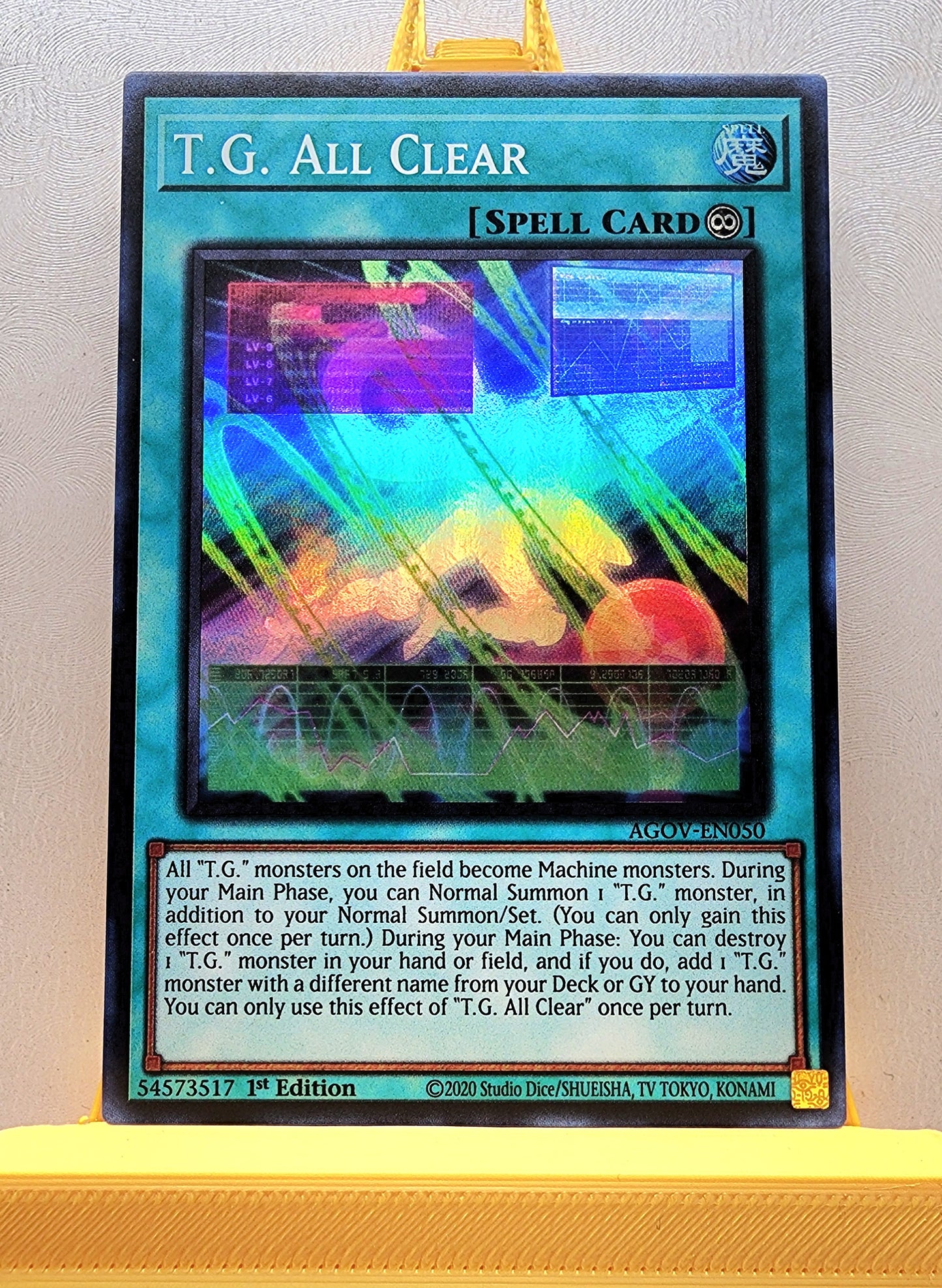 Yugioh! 1x T.G. All Clear (AGOV - Super Rare) 1st Edition