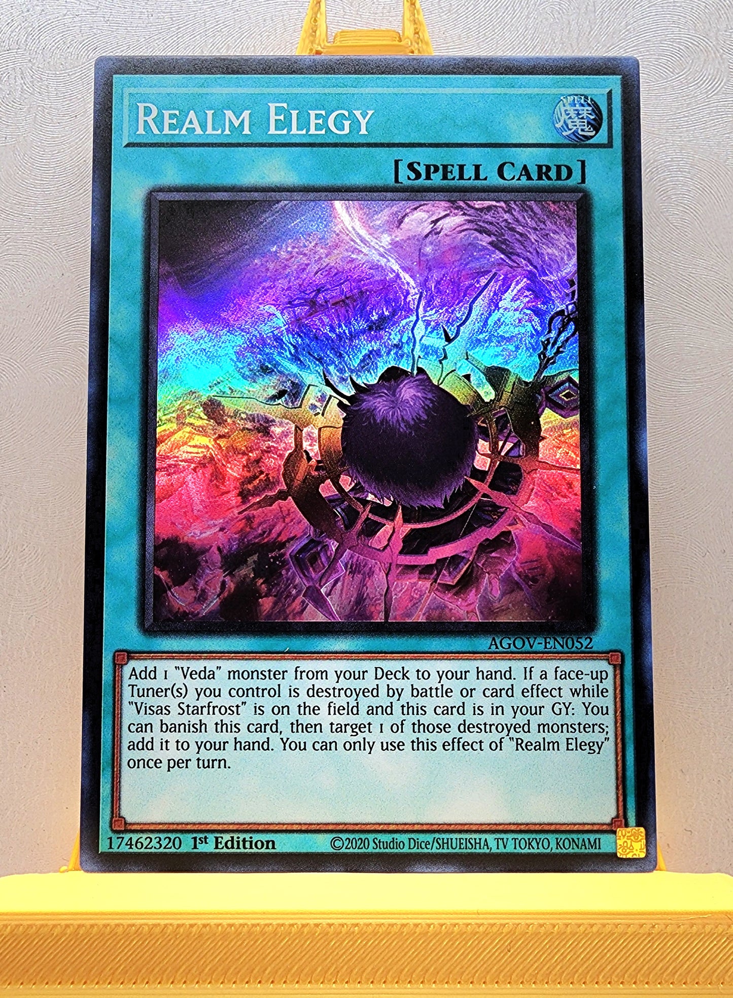 Yugioh! 1x Realm Elegy (AGOV - Super Rare) 1st Edition