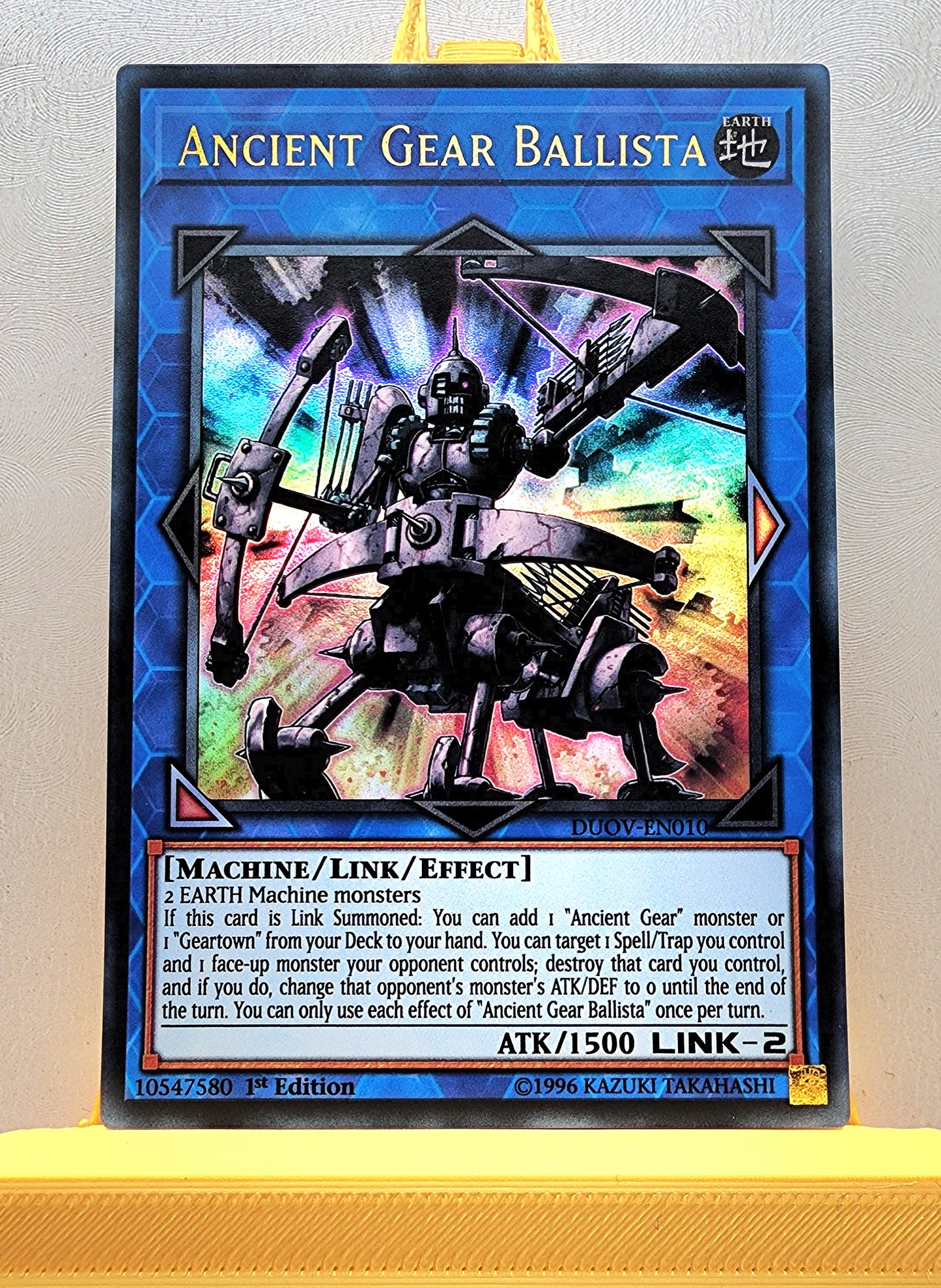 Yugioh! 1x Ancient Gear Ballista (DUOV - Ultra Rare) 1st Edition