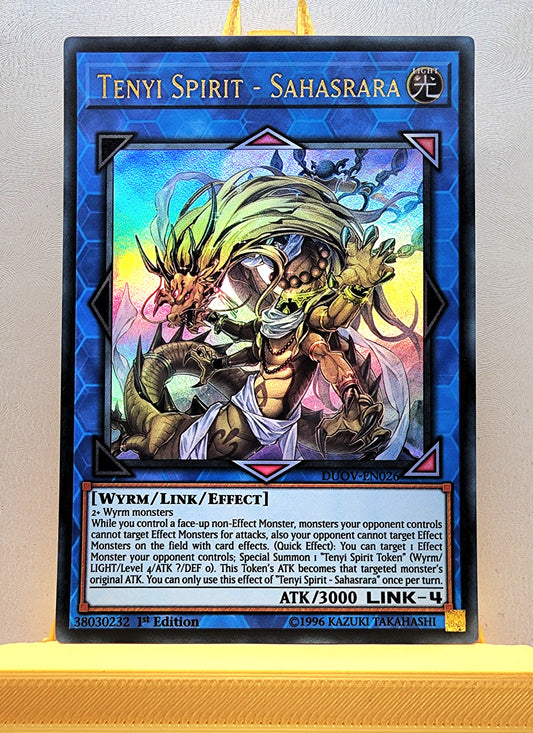 Yugioh! 1x Tenyi Spirit - Sahasrara (DUOV - Ultra Rare) 1st Edition