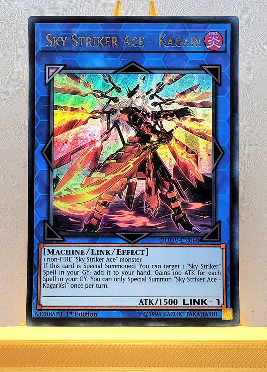 Yugioh! 1x Sky Striker Ace - Kagari (DUOV - Ultra Rare) 1st Edition