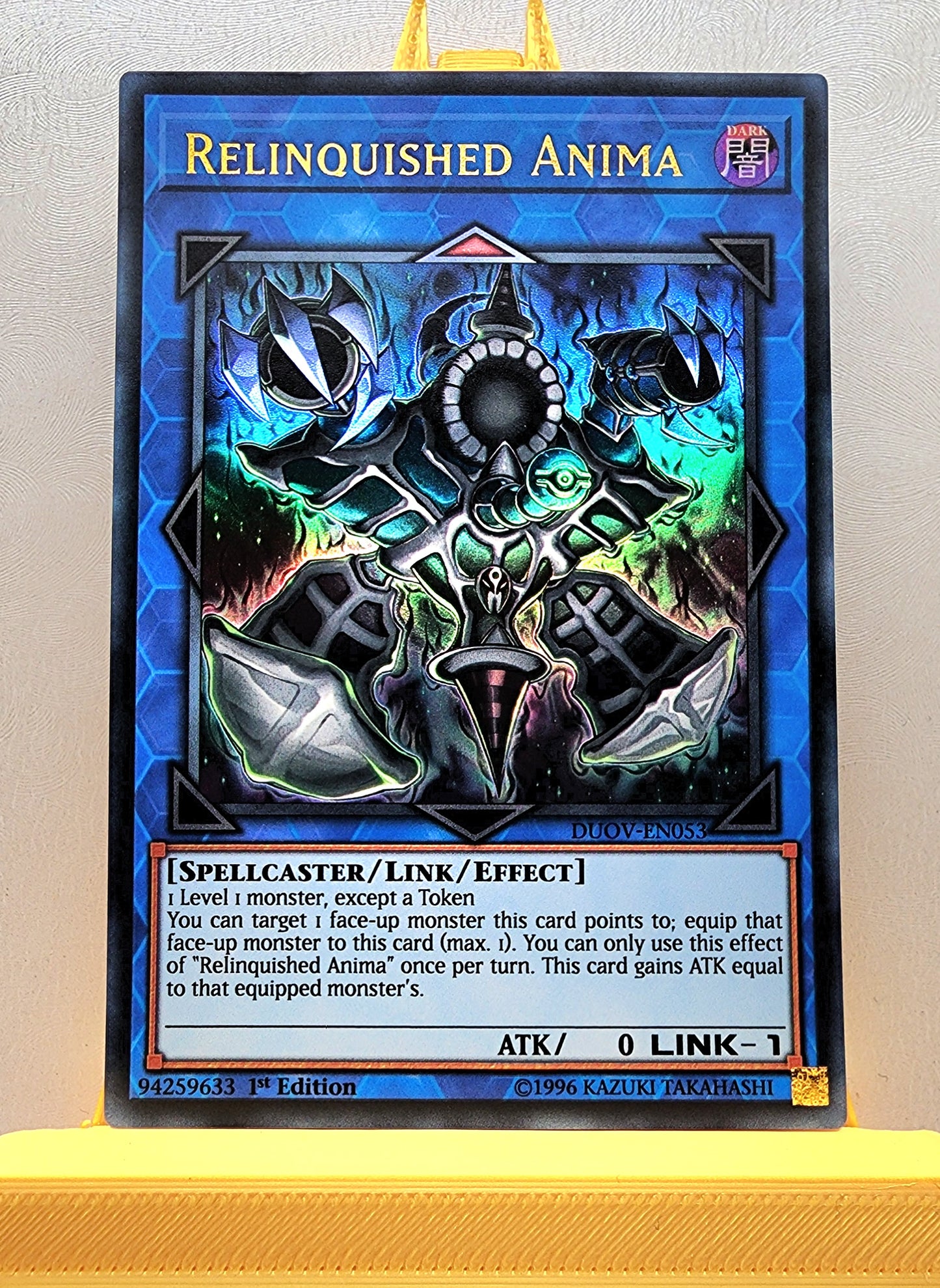 Yugioh! 1x Relinquished Anima (DUOV - Ultra Rare) 1st Edition