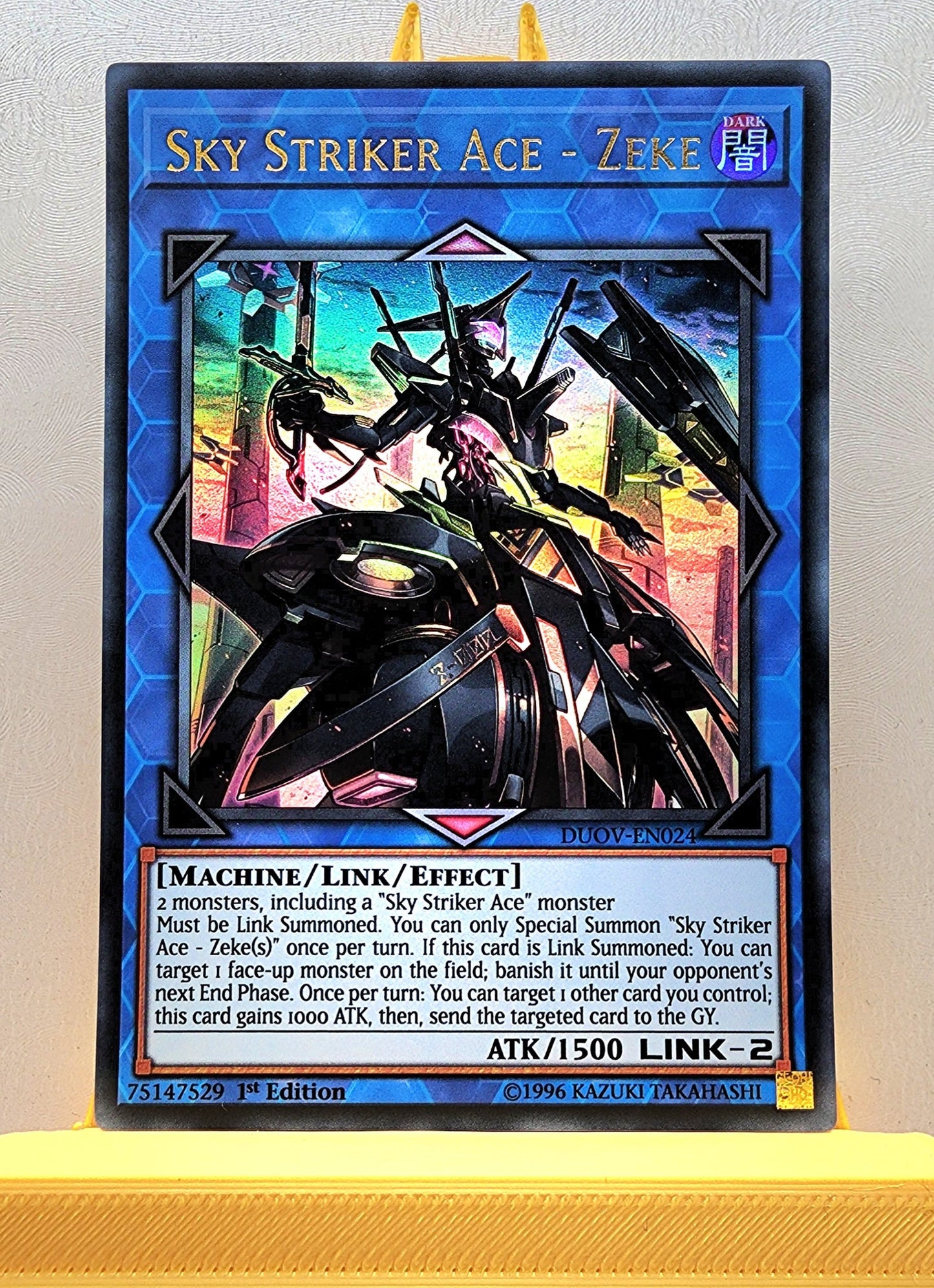 Yugioh! 1x Sky Striker Ace - Zeke (DUOV - Ultra Rare) 1st Edition