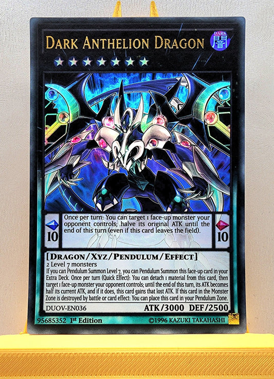 Yugioh! 1x Dark Anthelion Dragon (DUOV - Ultra Rare) 1st Edition