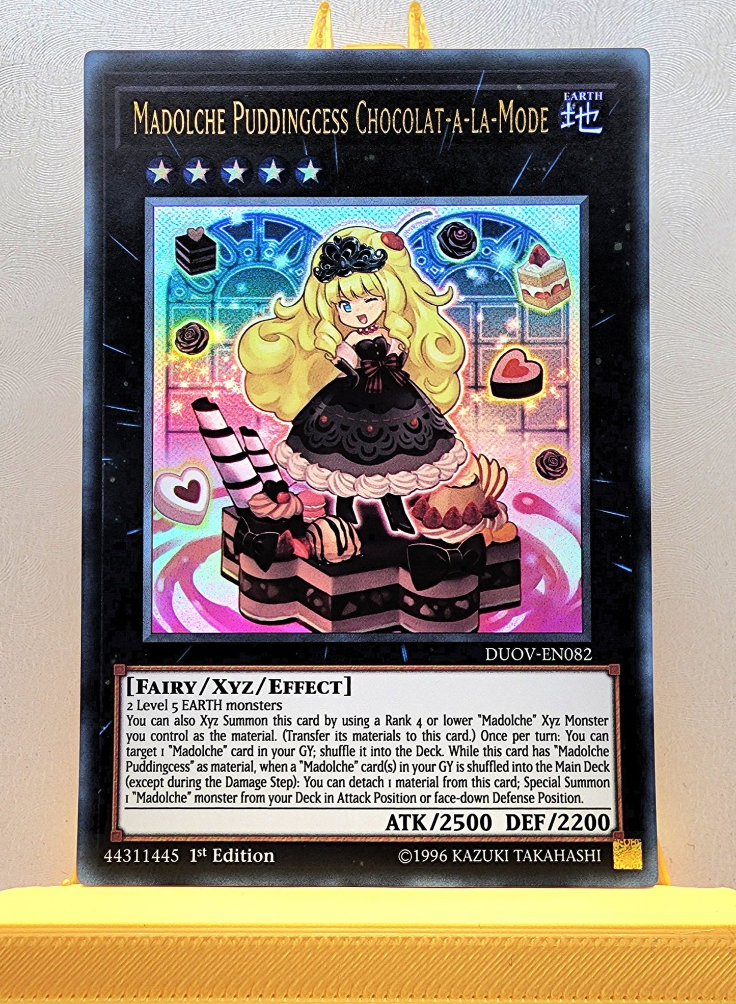 Yugioh! 1x Madolche Puddingcess Chocolat-a-la-Mode (DUOV - Ultra Rare) 1st Edition