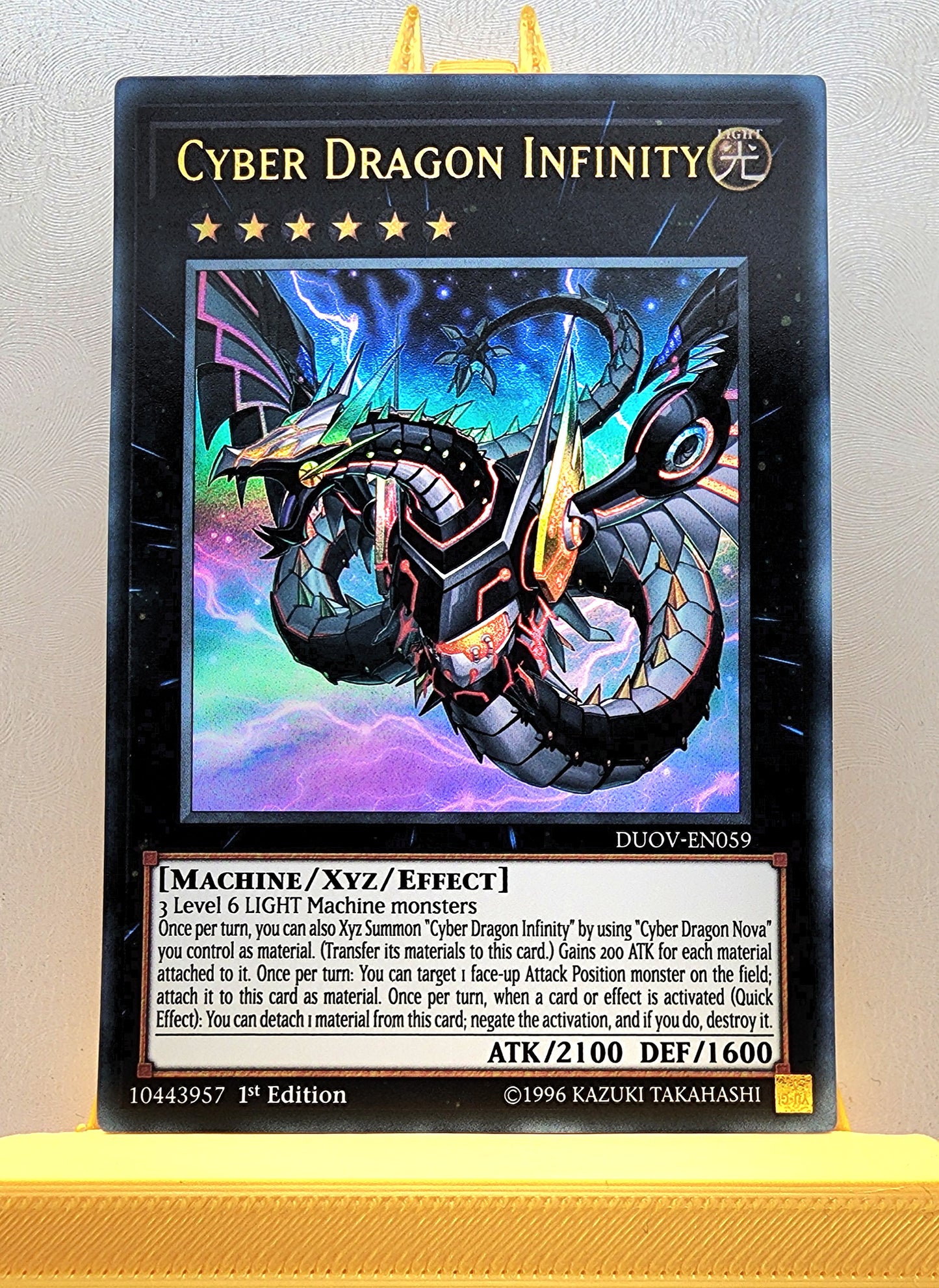 Yugioh! 1x Cyber Dragon Infinity (DUOV - Ultra Rare) 1st Edition