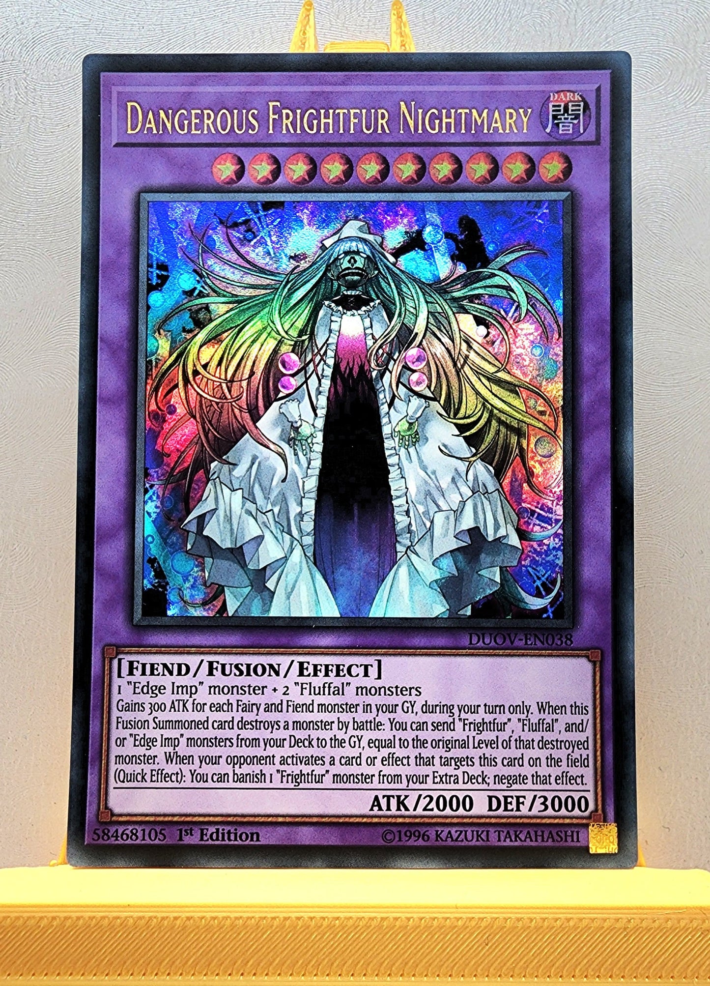 Yugioh! 1x Dangerous Frightfur Nightmary (DUOV - Ultra Rare) 1st Edition