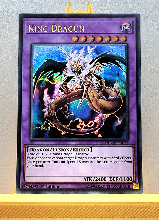 Yugioh! 1x King Dragun (DUOV - Ultra Rare) 1st Edition