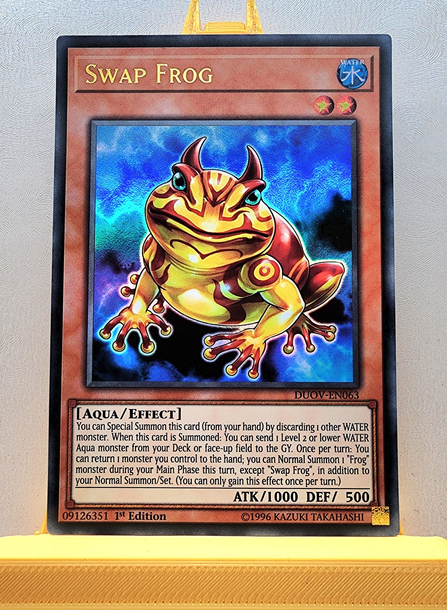 Yugioh! 1x Swap Frog (DUOV - Ultra Rare) 1st Edition