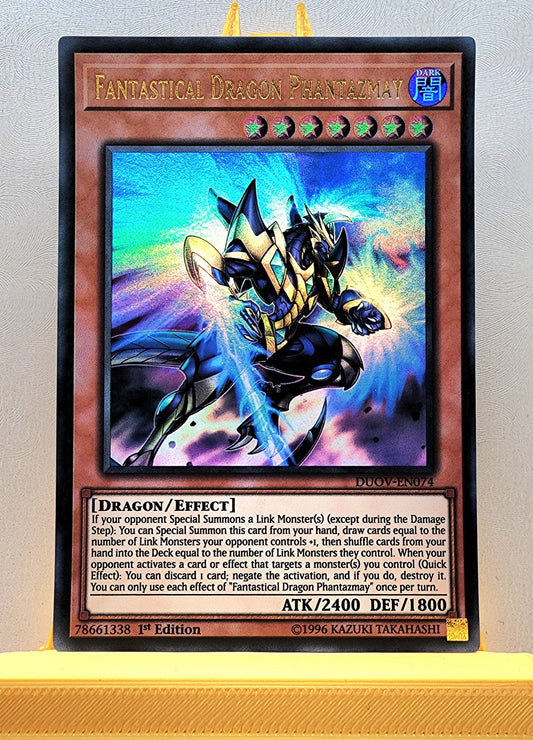 Yugioh! 1x Fantastical Dragon Phantazmay (DUOV - Ultra Rare) 1st Edition