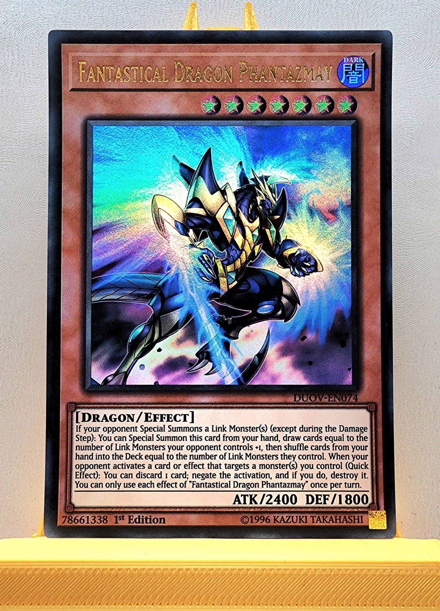 Yugioh! 1x Fantastical Dragon Phantazmay (DUOV - Ultra Rare) 1st Edition