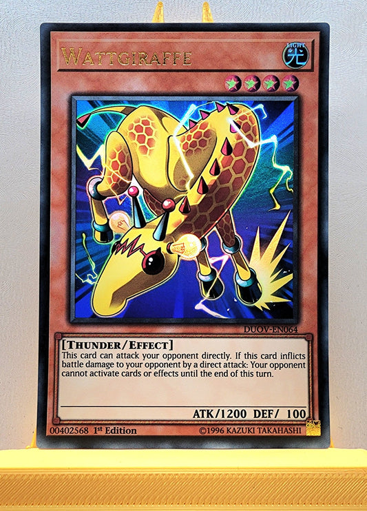 Yugioh! 1x Wattgiraffe (DUOV - Ultra Rare) 1st Edition