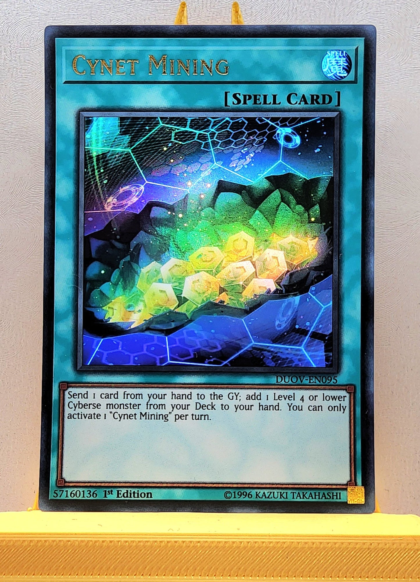 Yugioh! 1x Cynet Mining (DUOV - Ultra Rare) 1st Edition