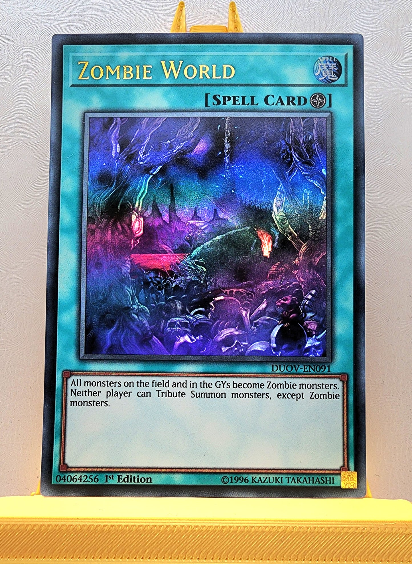 Yugioh! 1x Zombie World (DUOV - Ultra Rare) 1st Edition