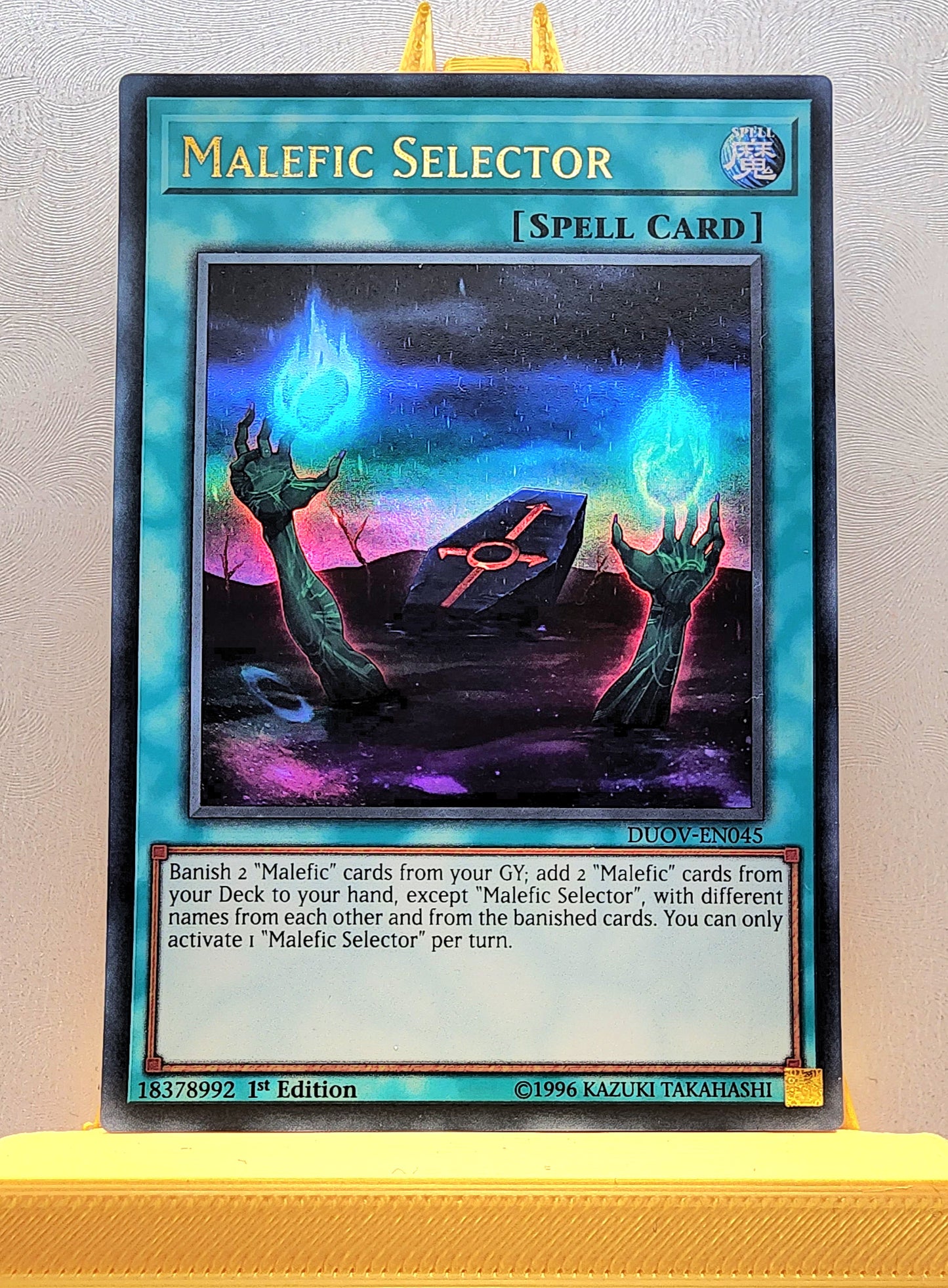 Yugioh! 1x Malefic Selector (DUOV - Ultra Rare) 1st Edition