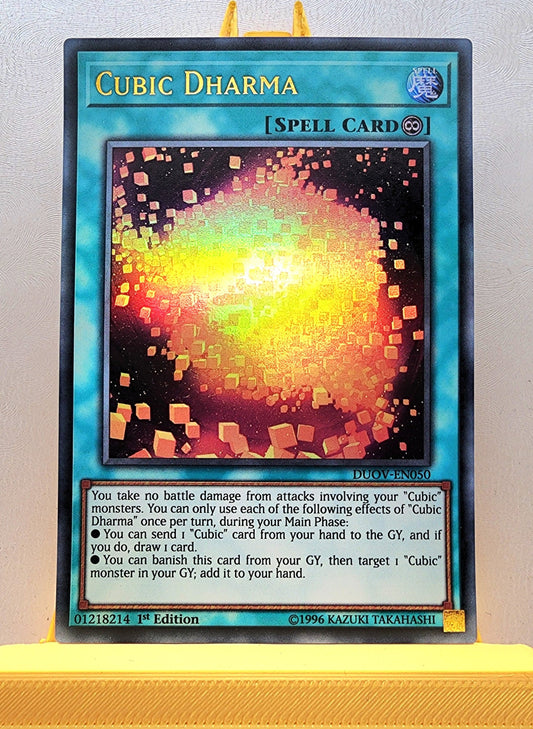 Yugioh! 1x Cubic Dharma (DUOV - Ultra Rare) 1st Edition