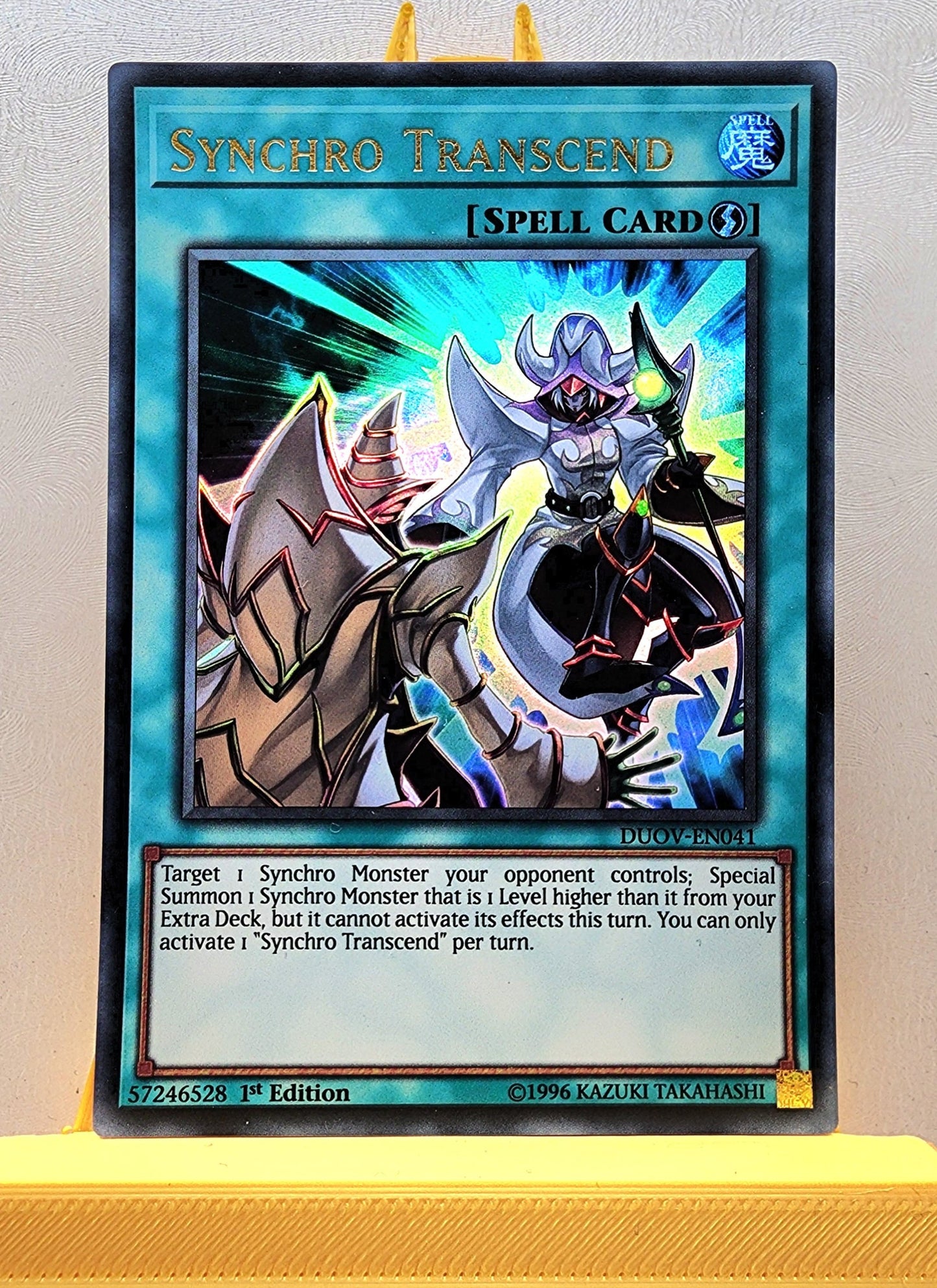 Yugioh! 1x Synchro Transcend (DUOV - Ultra Rare) 1st Edition