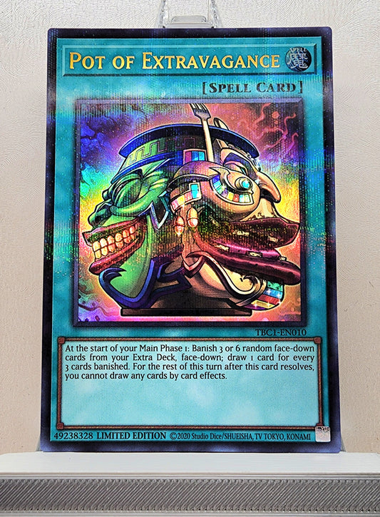 Yugioh! 1x Pot of Extravagance (TBC1 - Ultra Parallel Rare) Limited Edition