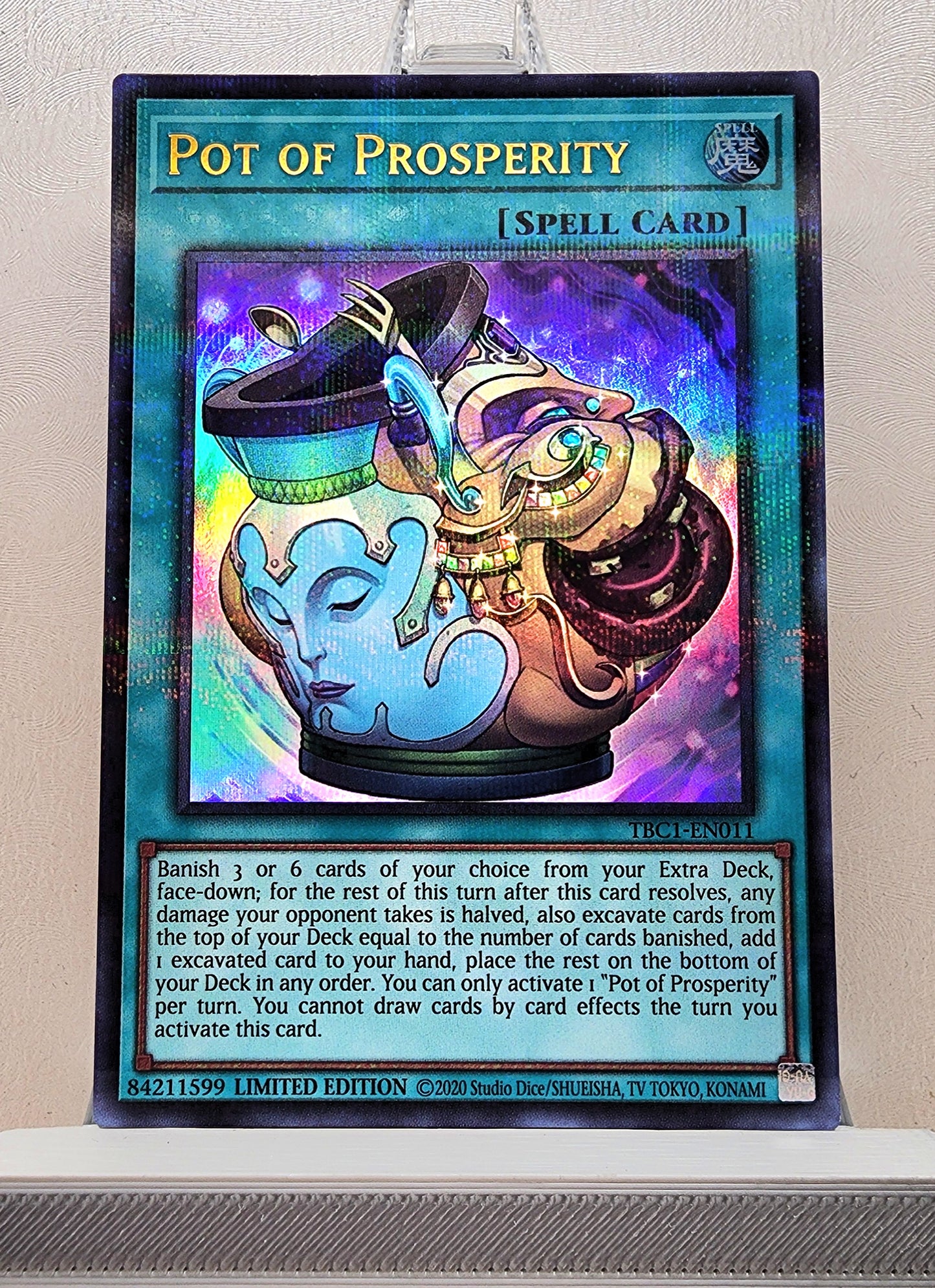 Yugioh! 1x Pot of Prosperity (TBC1 - Ultra Parallel Rare) Limited Edition