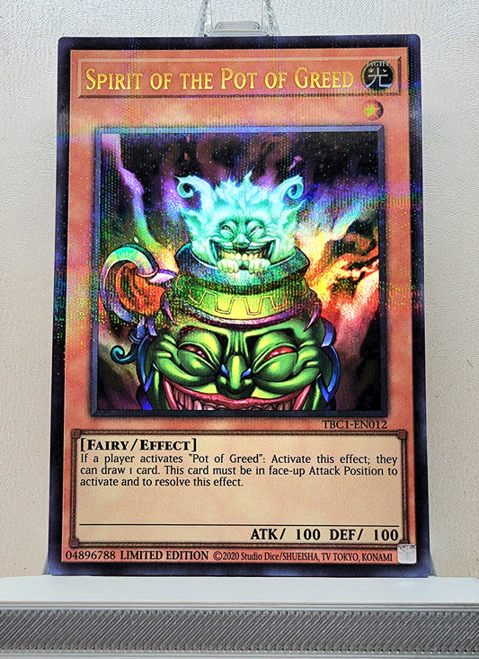 Yugioh! 1x Spirit of the Pot of Greed (TBC1 - Ultra Parallel Rare) Limited Edition