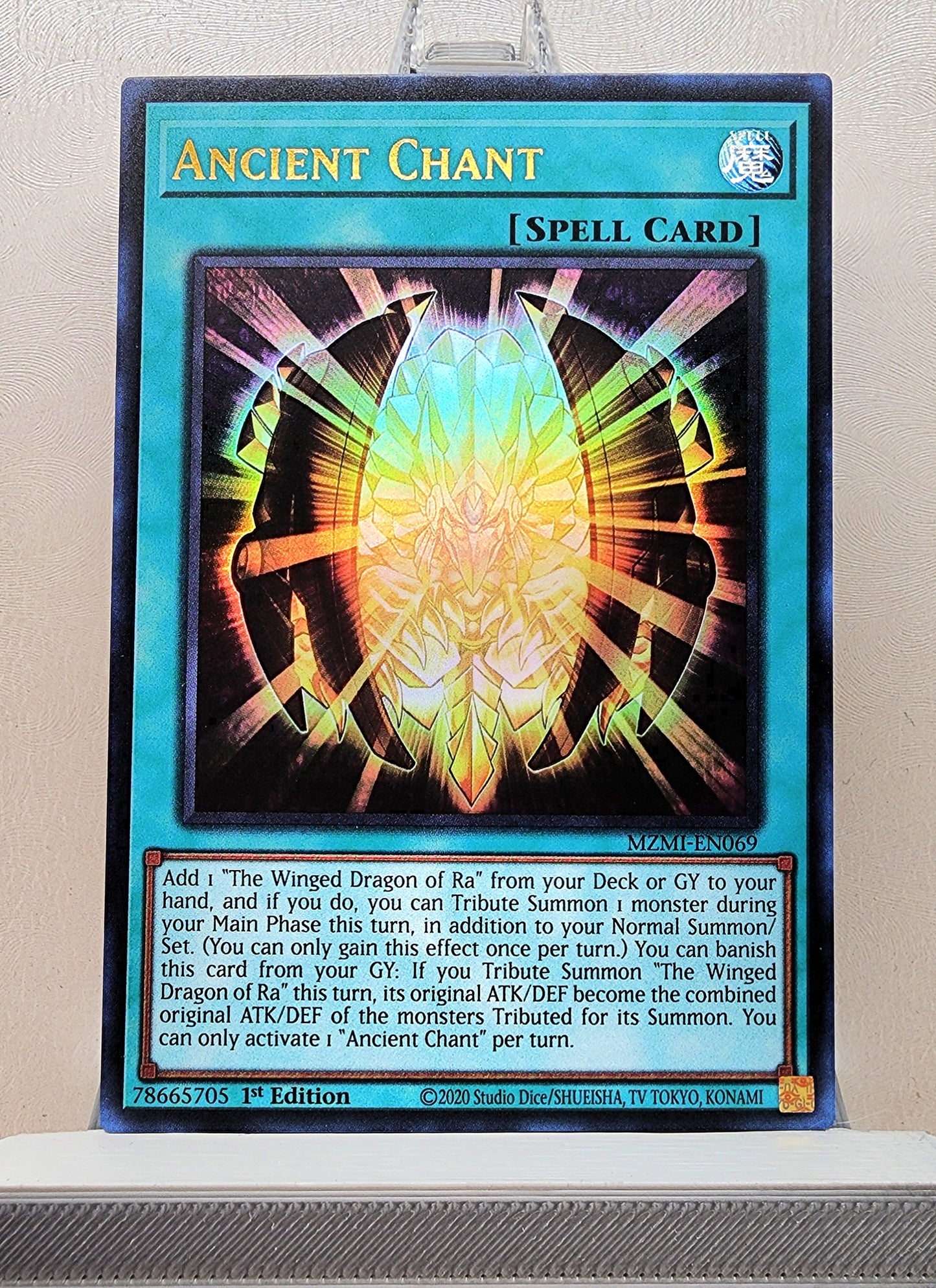 Yugioh! 1x Ancient Chant (MZMI - Ultra Rare) 1st Edition