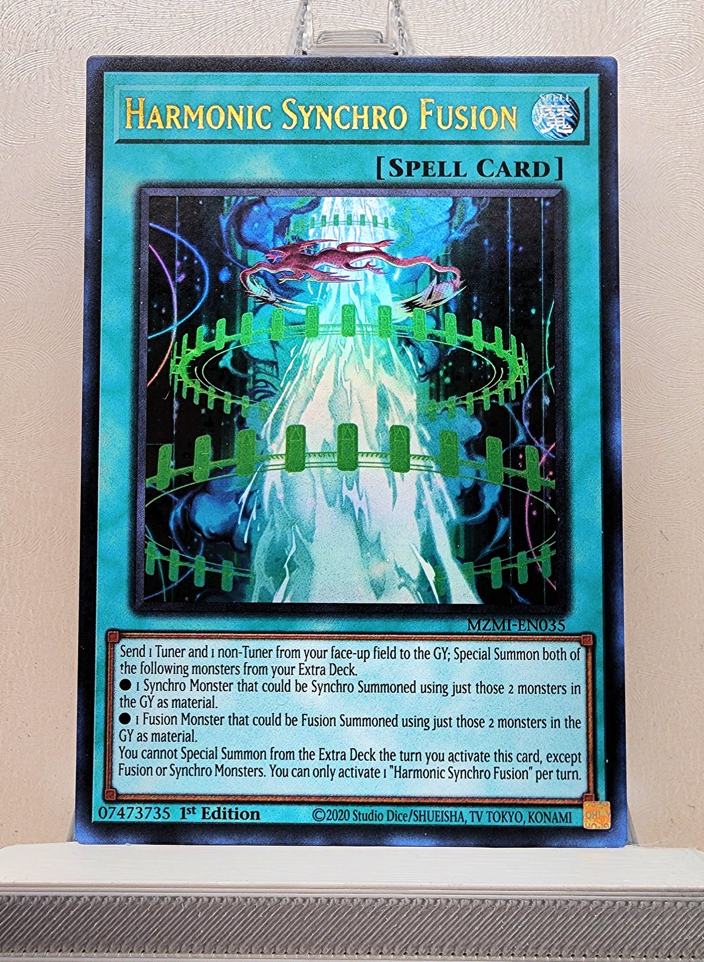 Yugioh! 1x Harmonic Synchro Fusion (MZMI - Ultra Rare) 1st Edition