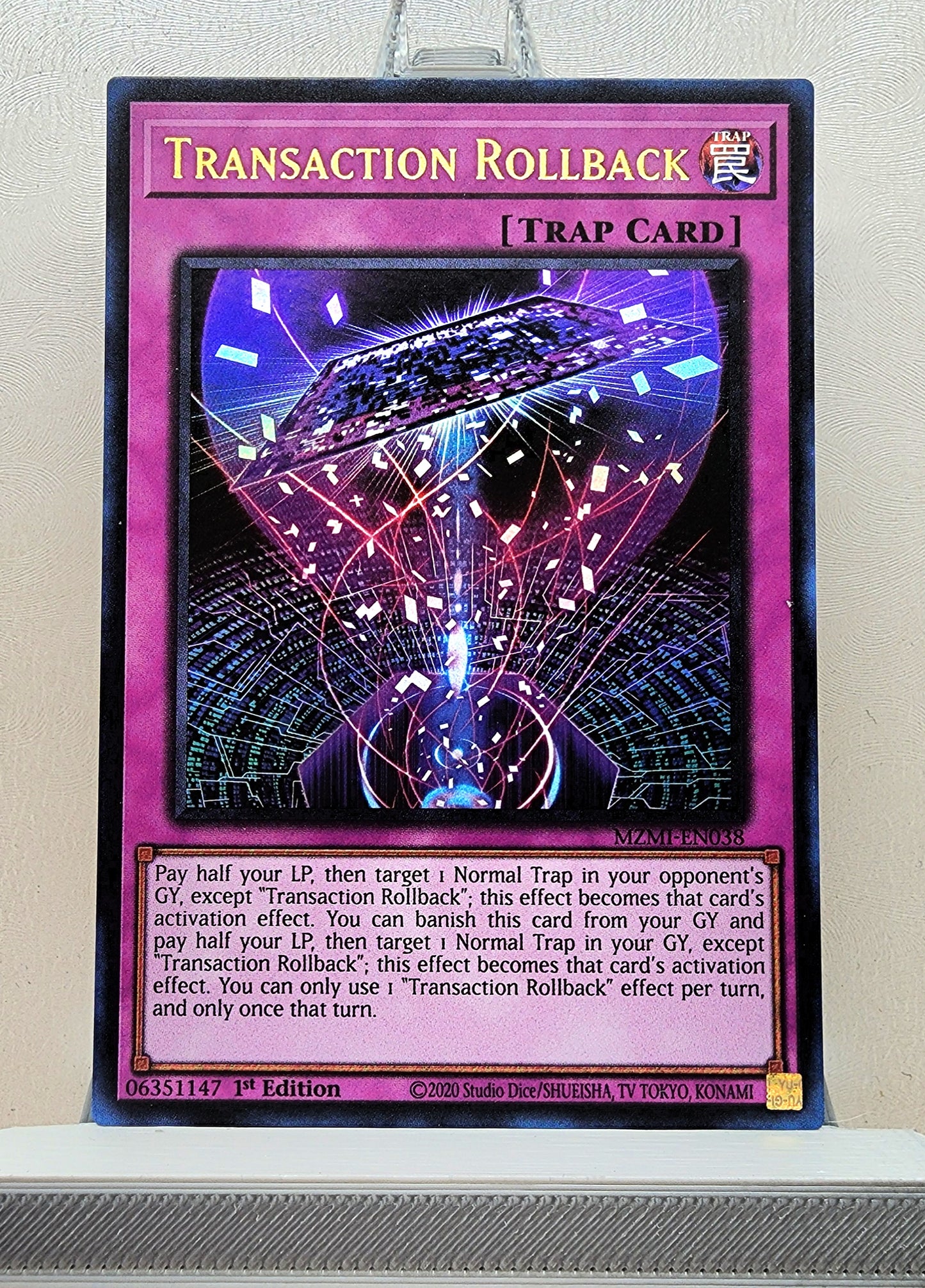 Yugioh! 1x Transaction Rollback (MZMI - Ultra Rare) 1st Edition