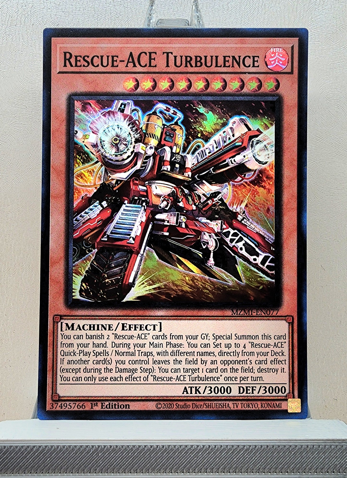 Yugioh! 1x Rescue-ACE Turbulence (MZMI - Super Rare) 1st Edition