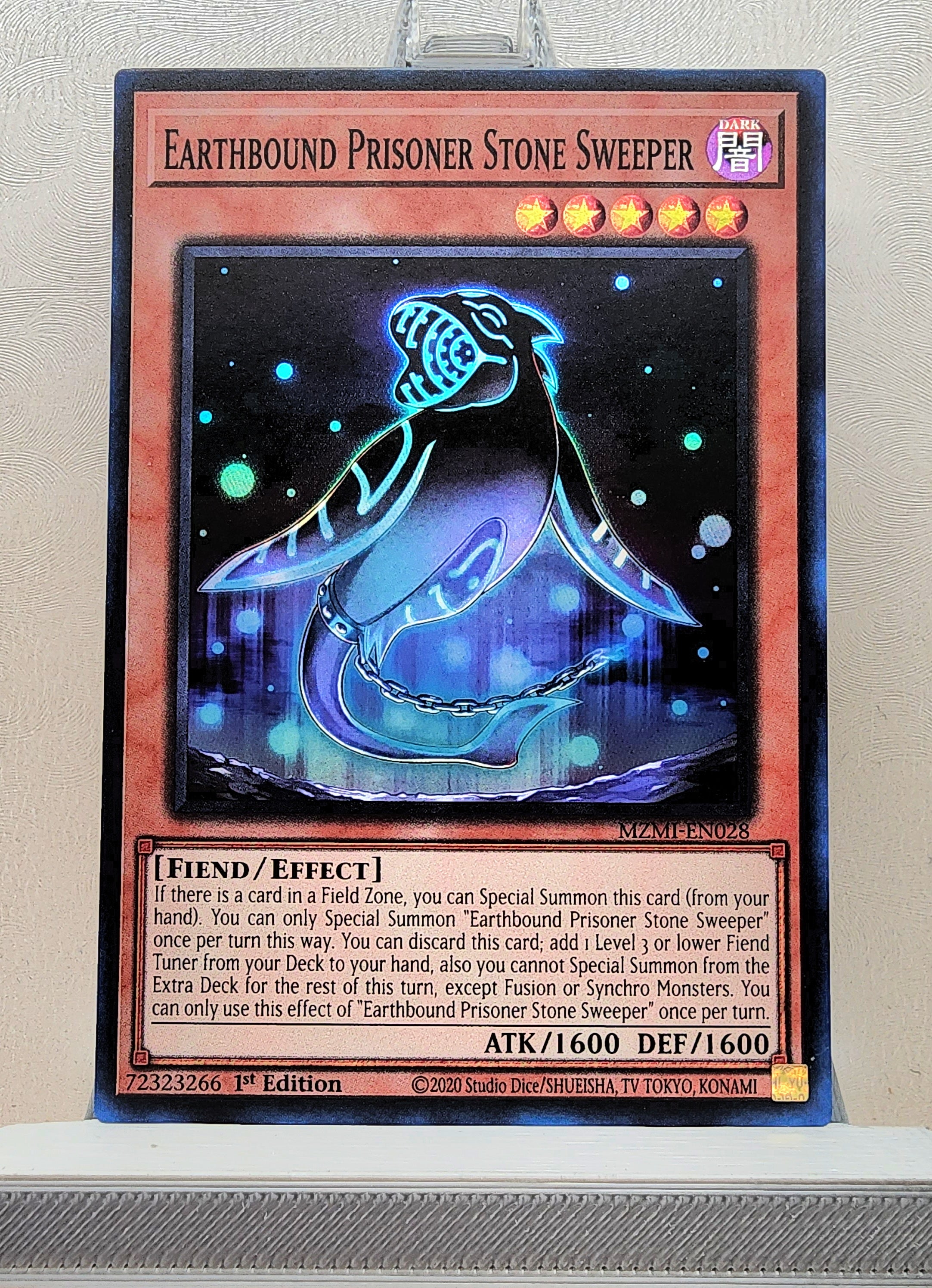 Yugioh! 1x Earthbound Prisoner Stone Sweeper (MZMI - Super Rare) 1st E ...