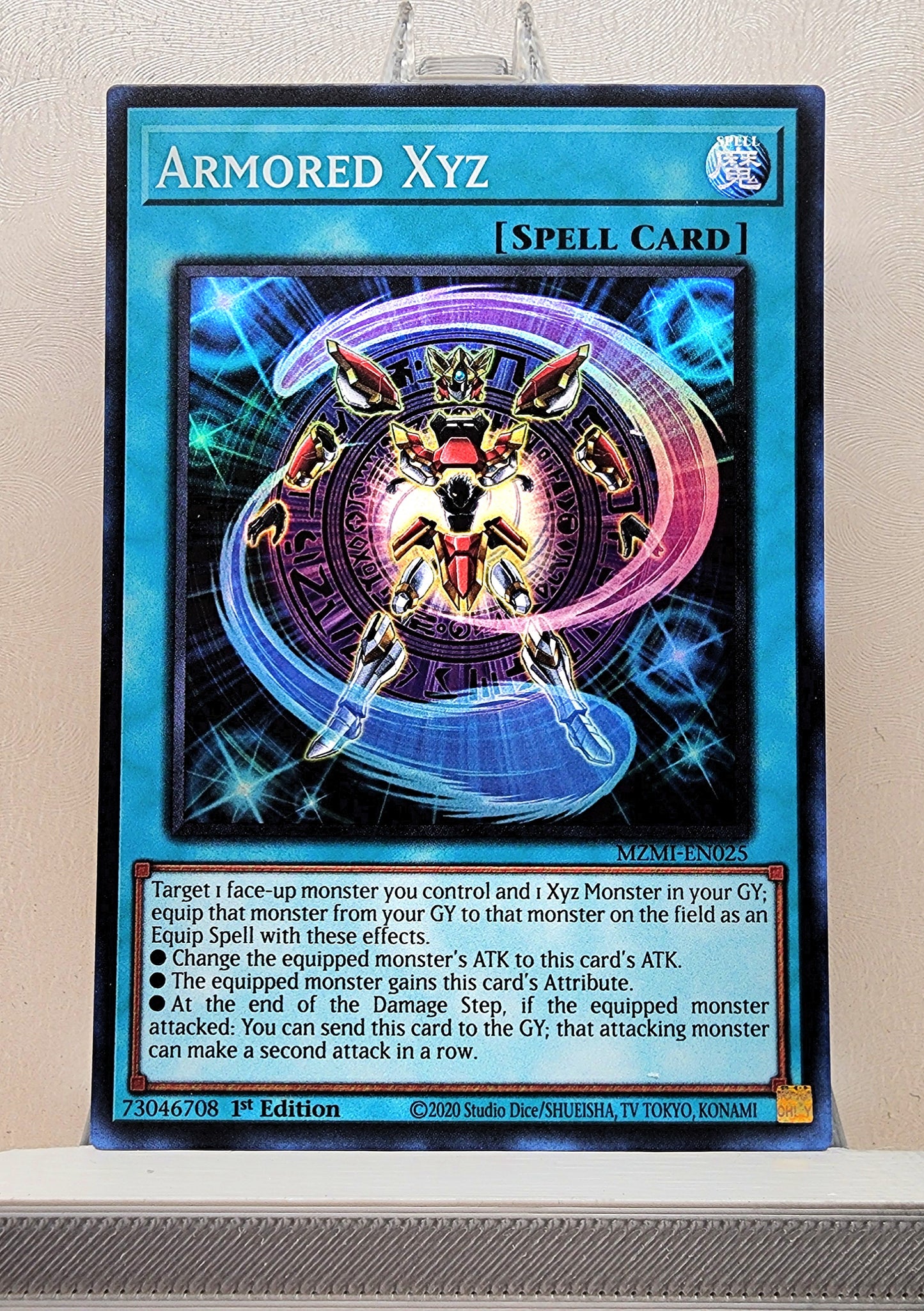 Yugioh! 1x Armored XYZ (MZMI - Super Rare) 1st Edition