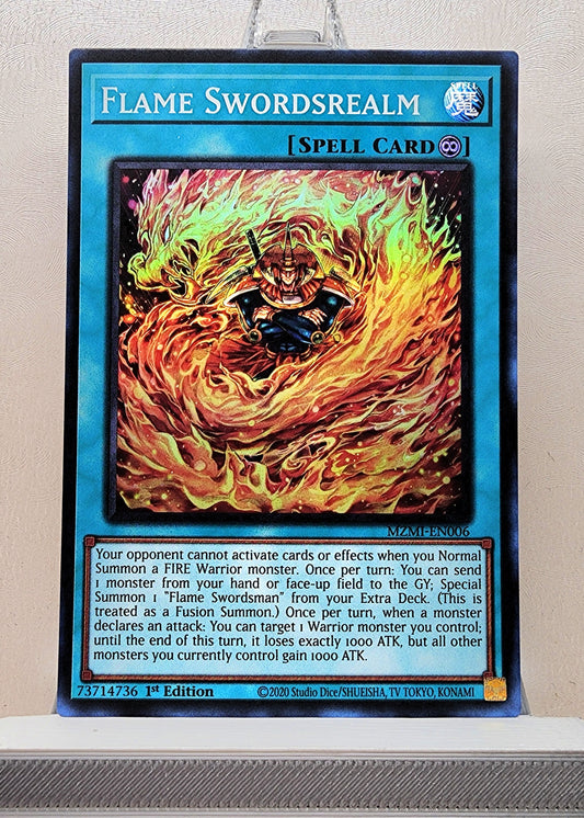 Yugioh! 1x Flame Swordsrealm (MZMI - Super Rare) 1st Edition