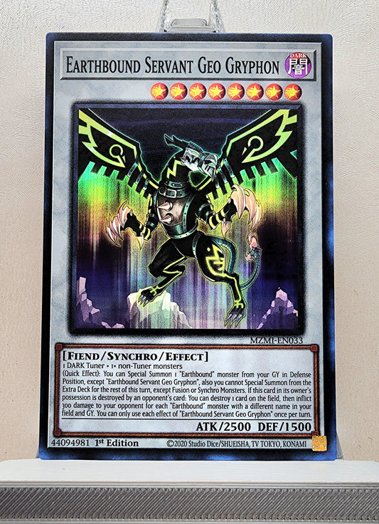 Yugioh! 1x Earthbound Servant Geo Gryphon (MZMI - Super Rare) 1st Edition