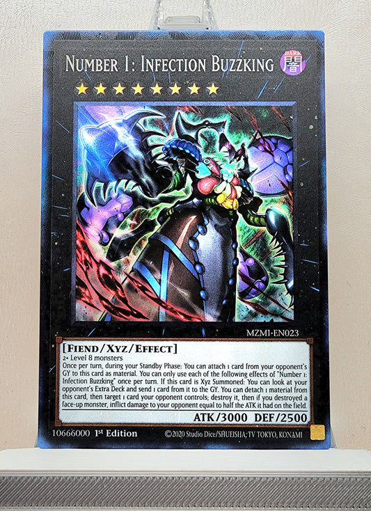 Yugioh! 1x Number 1: Infection Buzzking (MZMI - Collectors Rare) 1st Edition