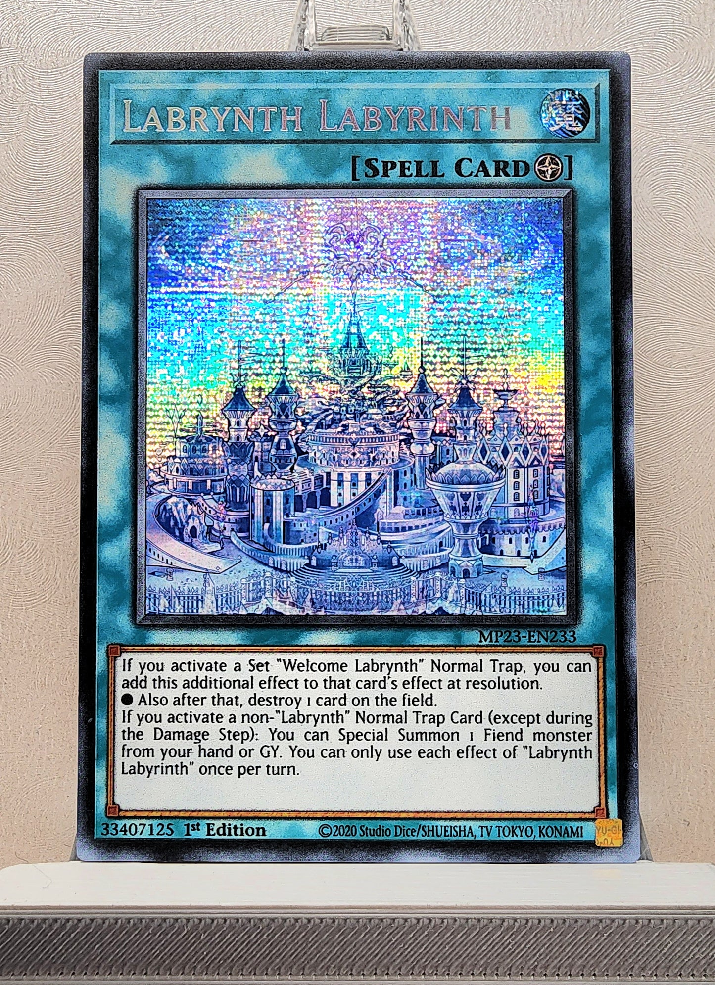 Yugioh! 1x Labrynth Labyrinth (MP23 - Prismatic Secret Rare) 1st Edition