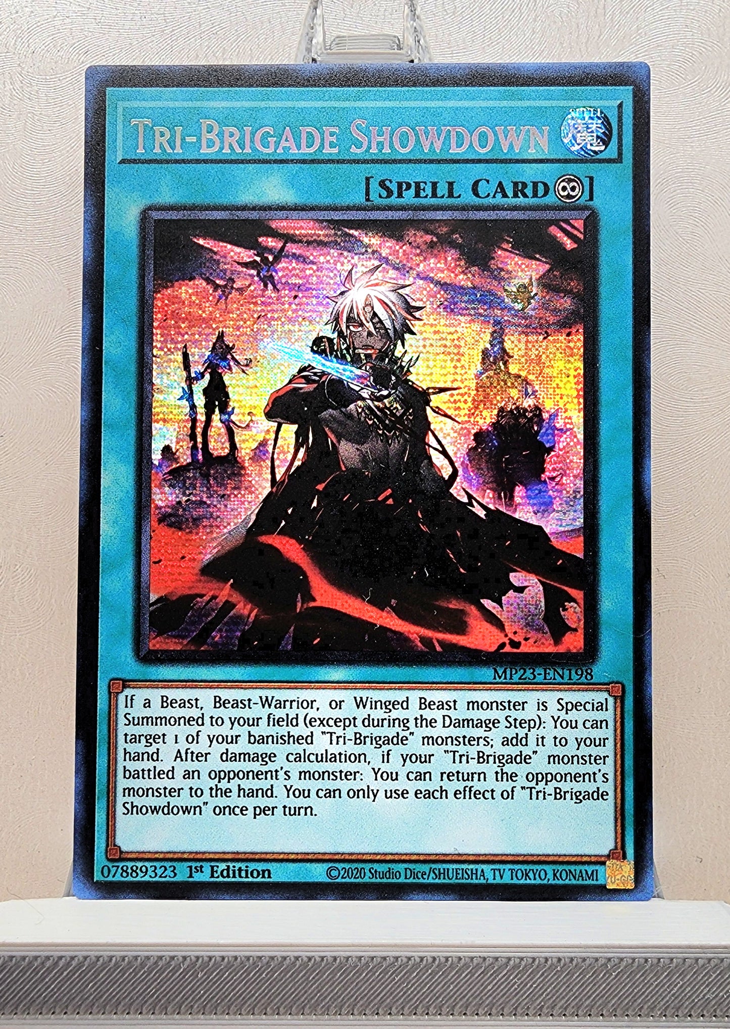 Yugioh! 1x Tri-Brigade Showdown (MP23 - Prismatic Secret Rare) 1st Edition