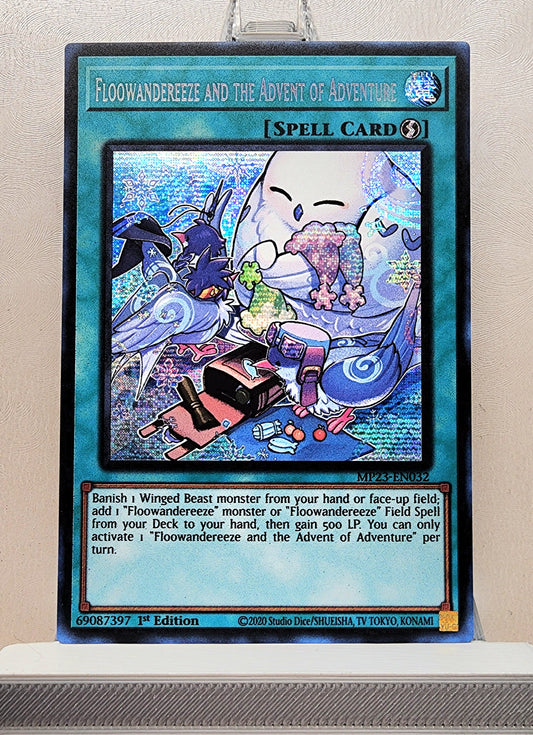 Yugioh! 1x Floowandereeze and the Advent of Adventure (MP23 - Prismatic Secret Rare) 1st Edition