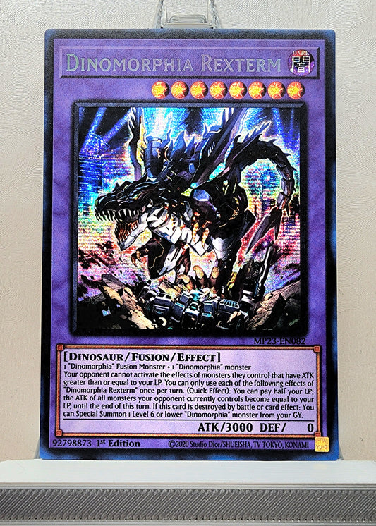 Yugioh! 1x Dinomorphia Rexterm (MP23 - Prismatic Secret Rare) 1st Edition