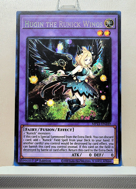 Yugioh! 1x Hugin the Runick Wings (MP23 - Prismatic Secret Rare) 1st Edition