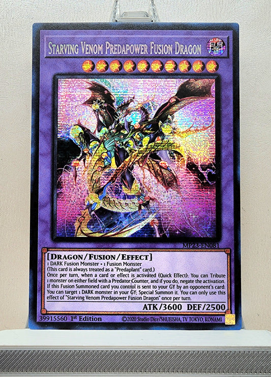 Yugioh! 1x Starving Venom Predapower Fusion Dragon (MP23 - Prismatic Secret Rare) 1st Edition