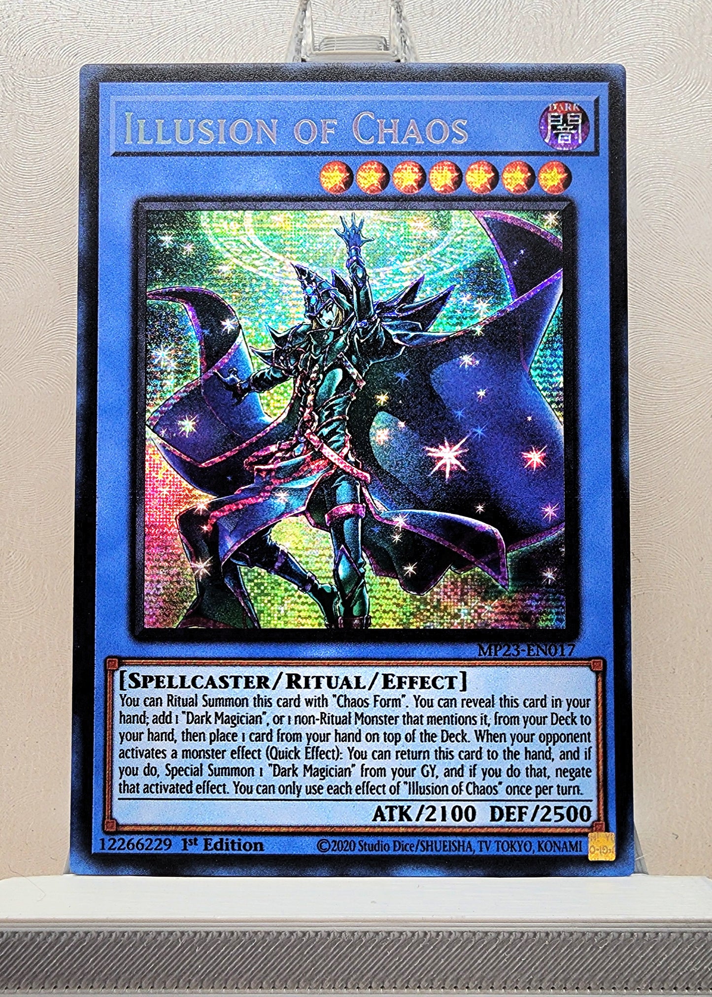 Yugioh! 1x Illusion of Chaos (MP23 - Prismatic Secret Rare) 1st Edition