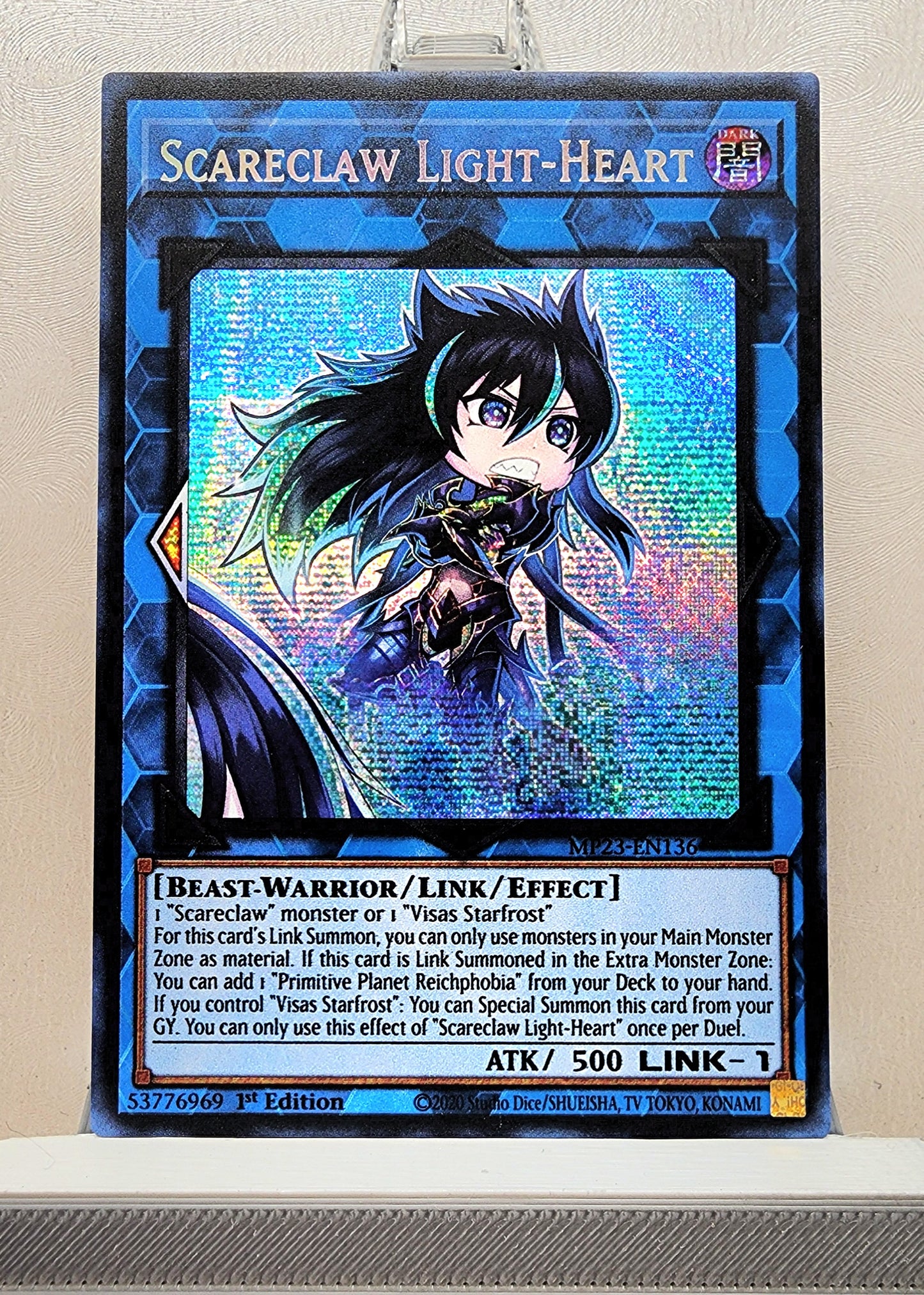 Yugioh! 1x Scareclaw Light Heart (MP23 - Prismatic Secret Rare) 1st Edition