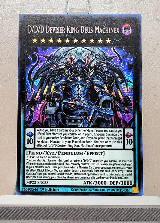 Yugioh! 1x D/D/D Deviser King Deus Machinex (MP23 - Prismatic Secret Rare) 1st Edition