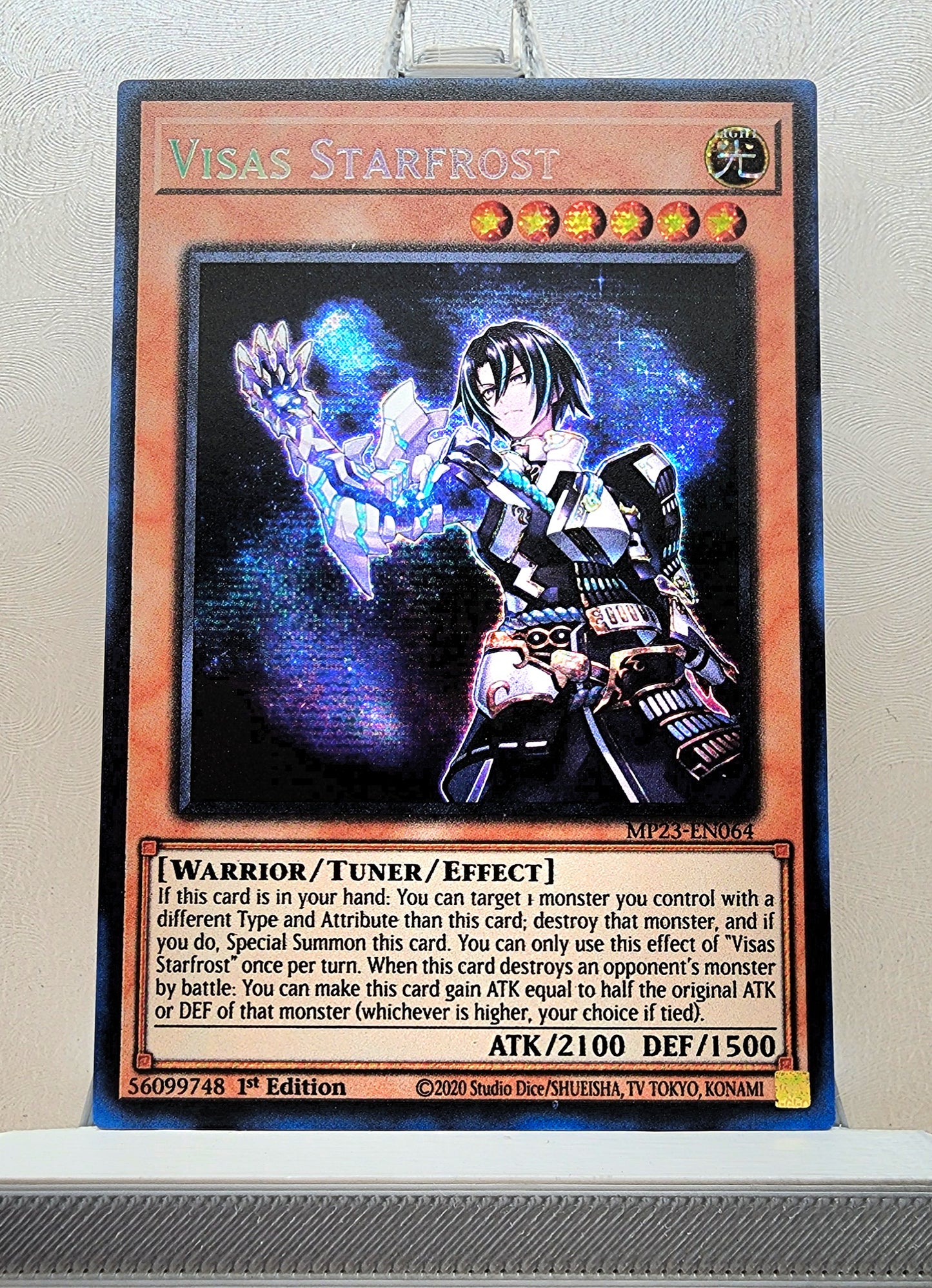 Yugioh! 1x Visas Starfrost (MP23 - Prismatic Secret Rare) 1st Edition