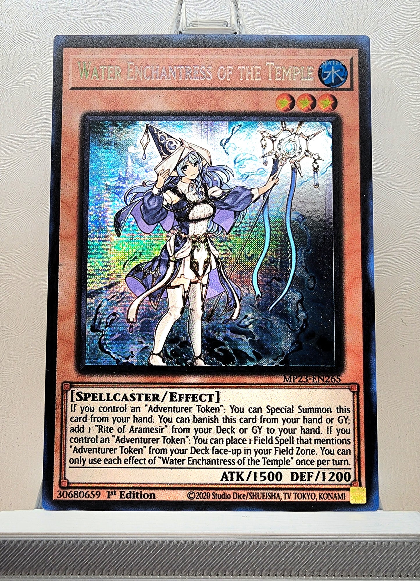 Yugioh! 1x Water Enchantress of the Temple (MP23 - Prismatic Secret Rare) 1st Edition