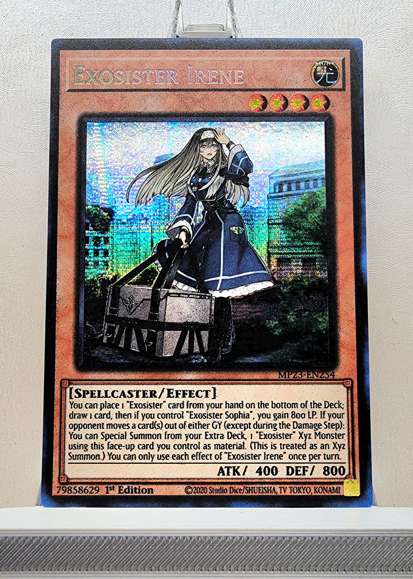 Yugioh! 1x Exosister Irene (MP23 - Prismatic Secret Rare) 1st Edition