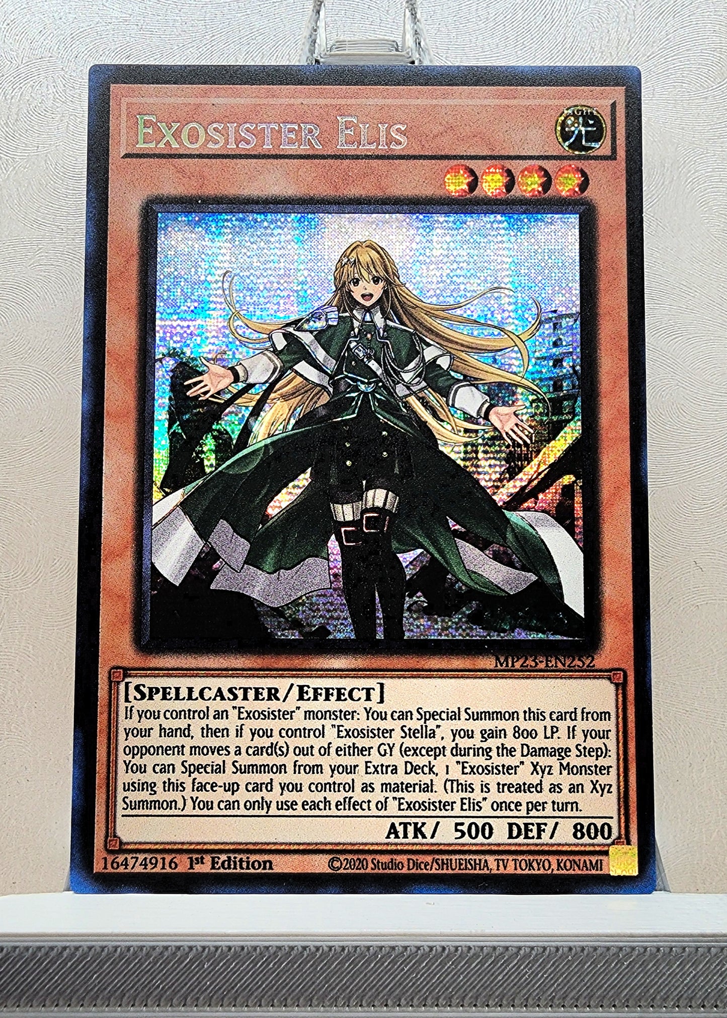 Yugioh! 1x Exosister Elis (MP23 - Prismatic Secret Rare) 1st Edition