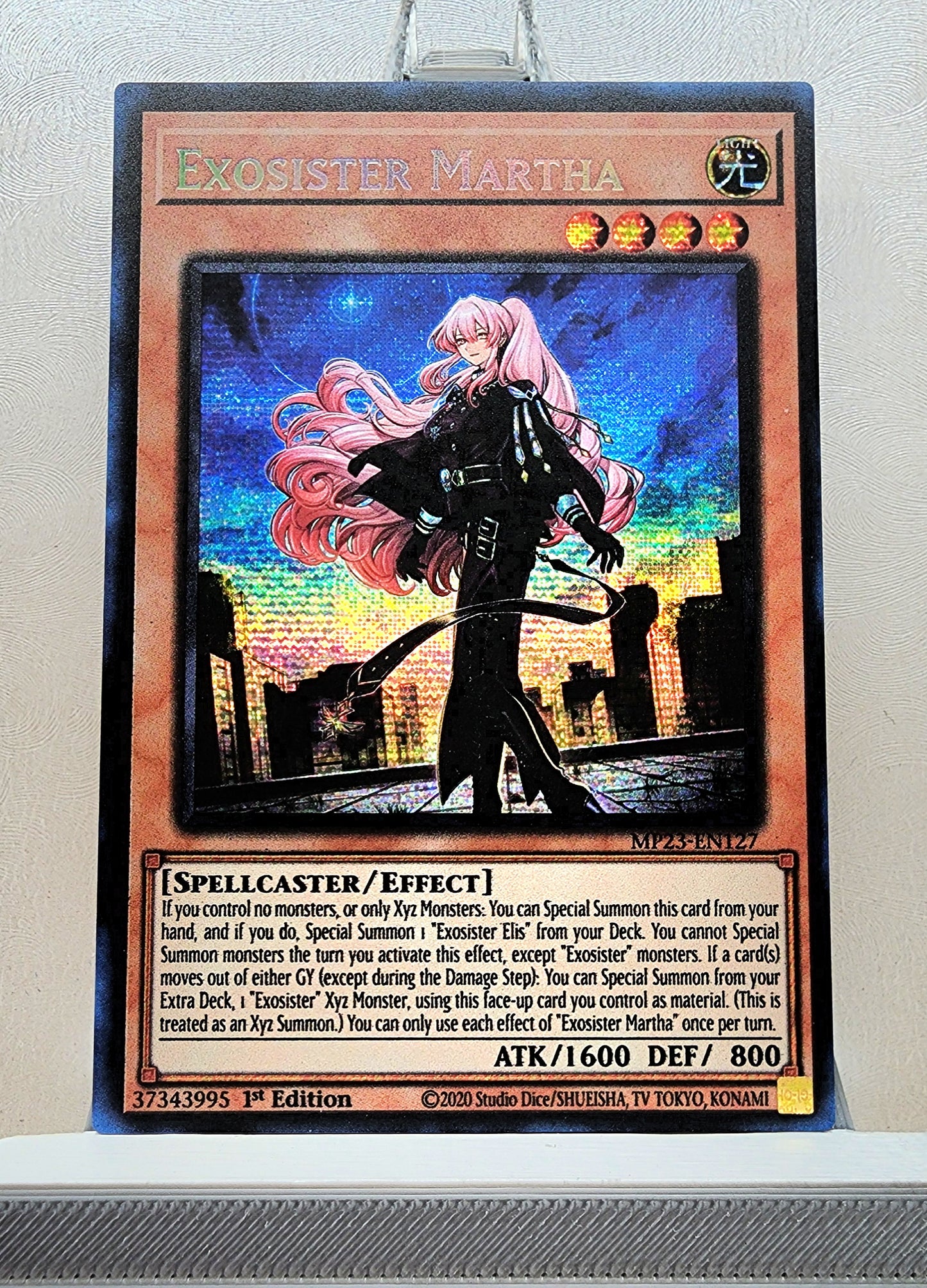 Yugioh! 1x Exosister Martha (MP23 - Prismatic Secret Rare) 1st Edition