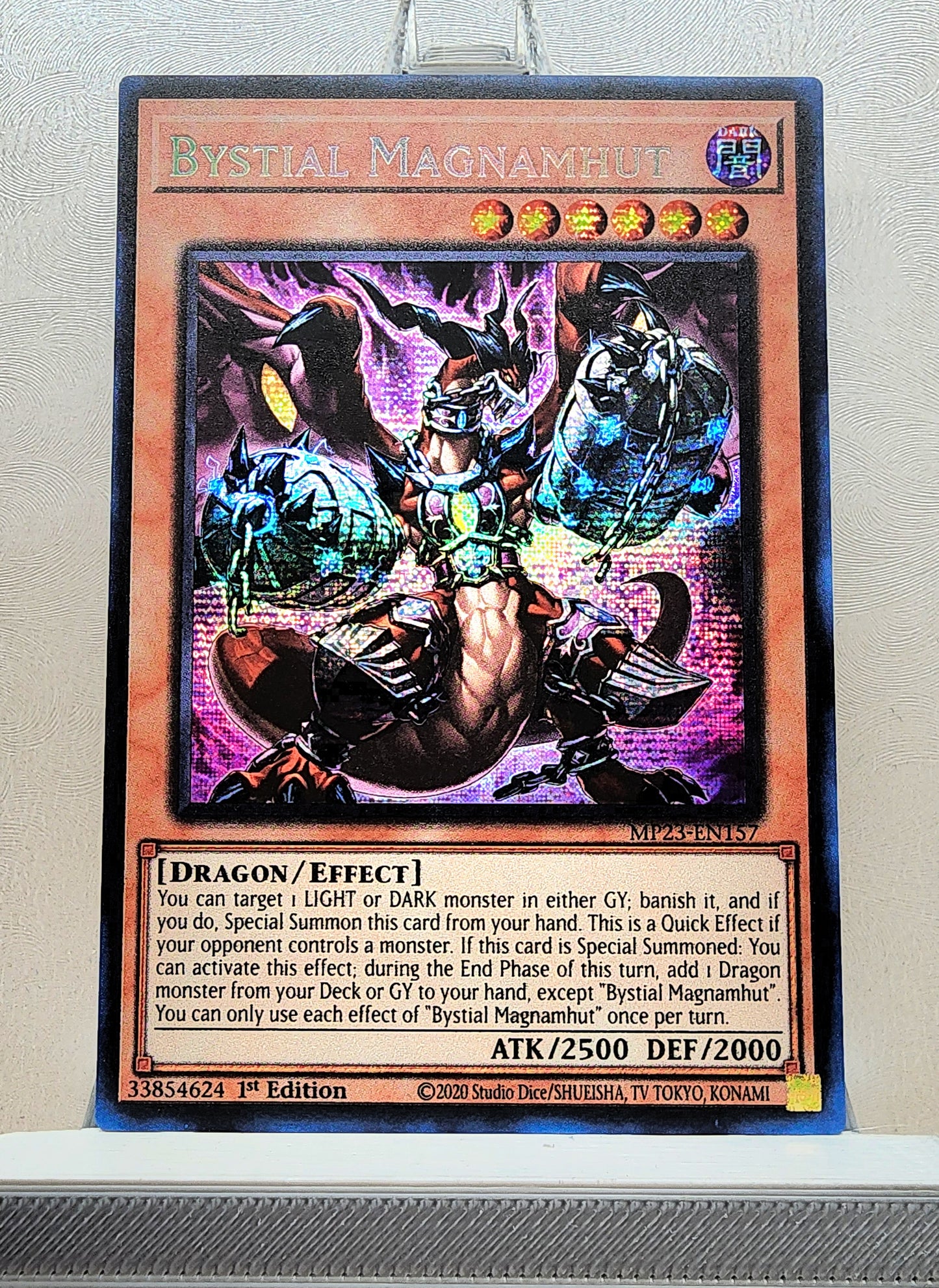 Yugioh! 1x Bystial Magnamhut (MP23 - Prismatic Secret Rare) 1st Edition