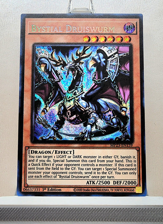 Yugioh! 1x Bystial Druiswurm (MP23 - Prismatic Secret Rare) 1st Edition